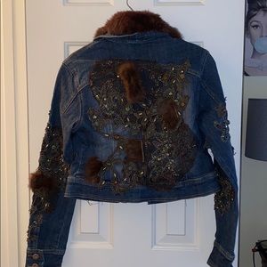 Jean abs fur jacket